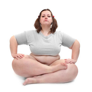 Obese Woman Yoga